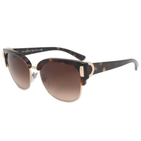 Bvlgari Brown Havana Wayfarer Sunglasses - Picture 2 of 5